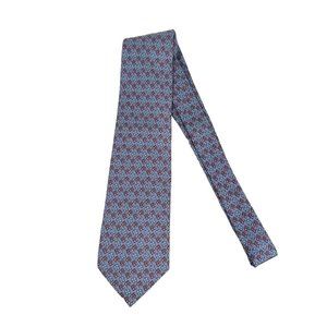 VINEYARD VINES Silk Neck Tie Life Saver Vest Blue Pink White Marthas Vineyard